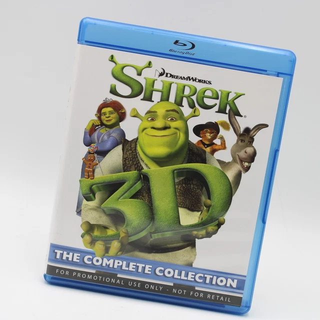 SHREK 3D THE Complete Collection BluRay 4 Disc Set Promo All 4 Films £ ...