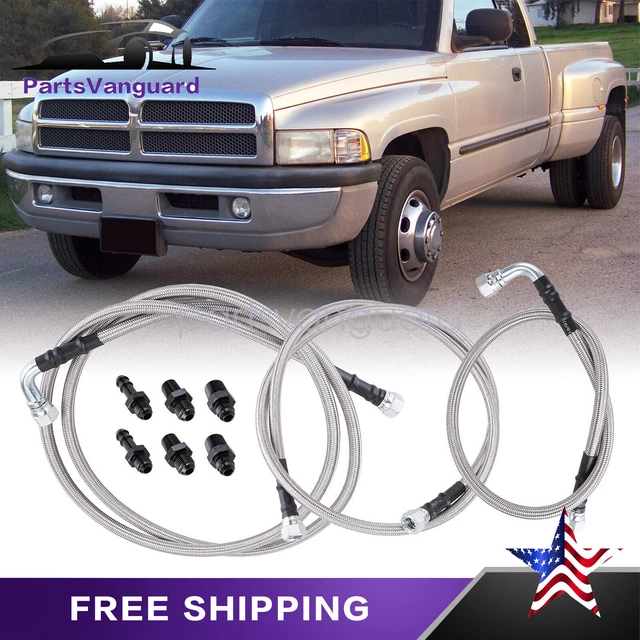 TRANSMISSION COOLER LINES Kit Heavy Duty Hose For 19962002 Dodge Ram