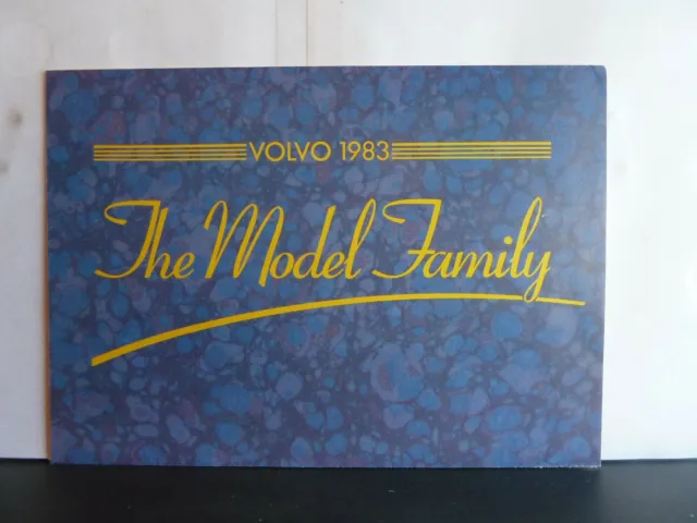 Volvo 1983 The Model Family - Sales Brochure, Mailer, Price List & Dealer Guide