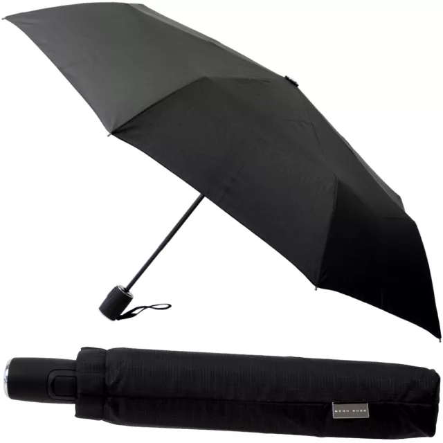 HUGO BOSS Regenschirm und Hüllen Taschenschirm auf zu Automatik Teleskop Schirm