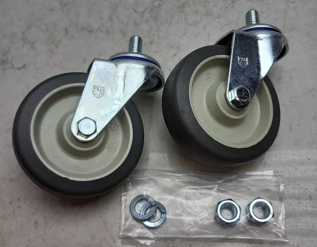 Cotterman SU9709 Swivel Stem Casters w/Mounting Hardware 4" Pair