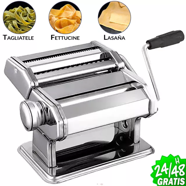 MÁQUINA DE PASTA Manual Acero Inoxidable 20.8x19.5x15.5cm Kitchen  Collection EUR 29,89 - PicClick ES