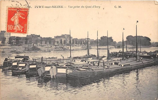Cpa 94 Ivry Sur Seine Vue Prise Du Quai D'ivry