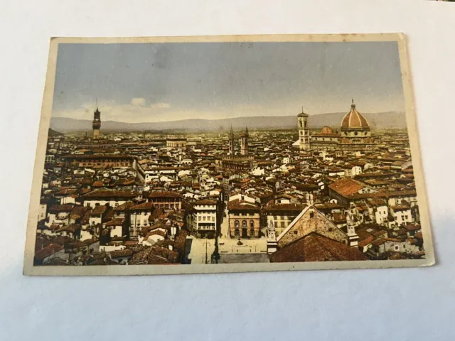 Cartolina Toscana Firenze. FP colori RARISSIMA. Panorama. 1940