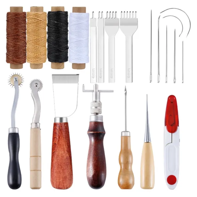 Kit complet d'outils de travail du cuir idéal pour débutants et professionnels