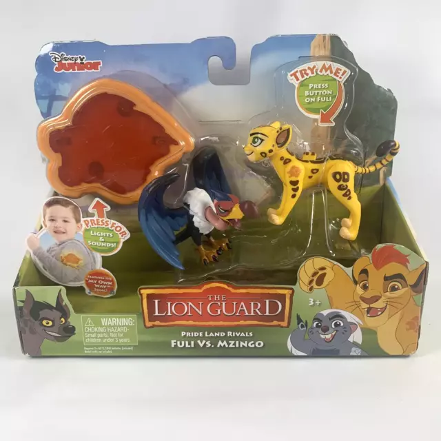 The Lion Guard Pride Land Rivals Fuli vs Mzingo Luces Sonido Juguete Disney Jr NUEVO