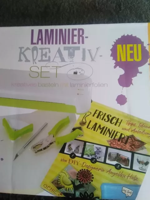 GENIE Laminier Kreativ Set Bastelset Laminiergerät Bastelpaket Kreativset bastel