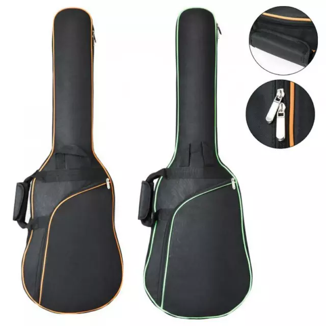 Oxford Fabric 8mm Padded Electric Guitar Gig Bag Case Double Straps Backpack US