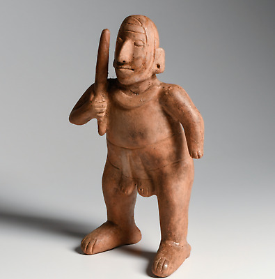 Colima Redware Standing Warrior - Pre Columbian Art Ca. 100 B.C. - 250 A.D. 2