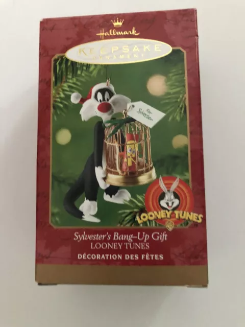 Hallmark Keepsake Ornament 1999 Looney Tunes Sylvester's Bang Up Gift New