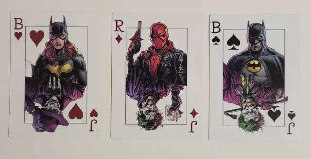 Three Jokers Set of 3 Promo Playing Cards (2020, DC) Batman Batgirl Red Hood