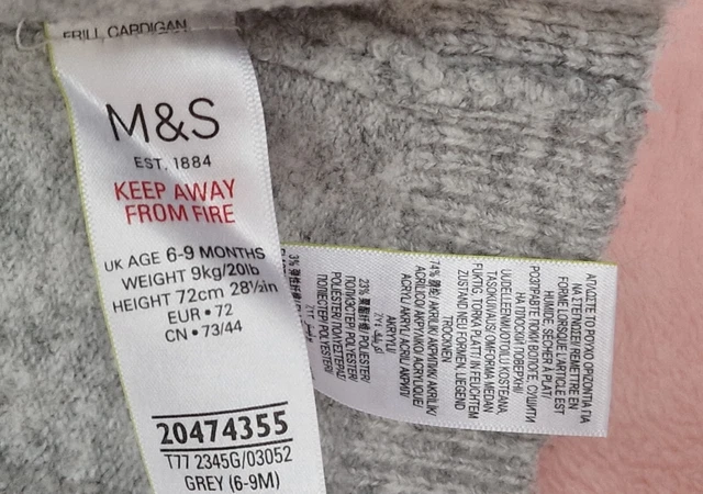 Pacchetto vestiti per bambine età 6-9 m. Usato. Condizioni perfette. M&S 🙂 9