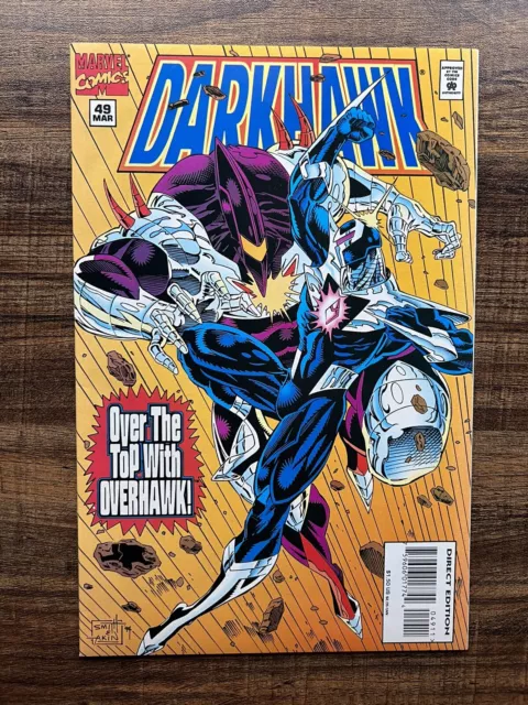 Darkhawk #49 1st Appearance Overhawk Low Print Run Marvel 1995 NM