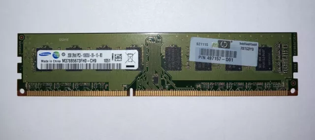 M378B5673FH0-CH9 Samsung 2GB PC3-10600 DDR3-1333MHz non-ECC Unbuffered CL9 240-P