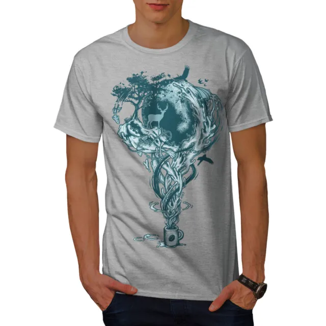 Wellcoda Imagination Art Mens T-shirt, Nature Graphic Design Printed Tee