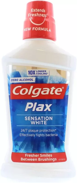 Colgate Plax Mouthwash Sensation White Zero Alcohol 500ml