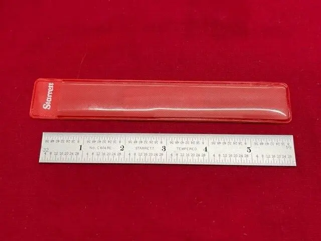 Starrett C604RE-6 Spring Tempered Steel Rule with Inch Graduations IN STOCK