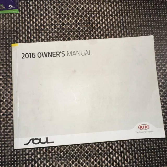 2016 Kia Soul Owners Manual Handbook OEM A03B48029