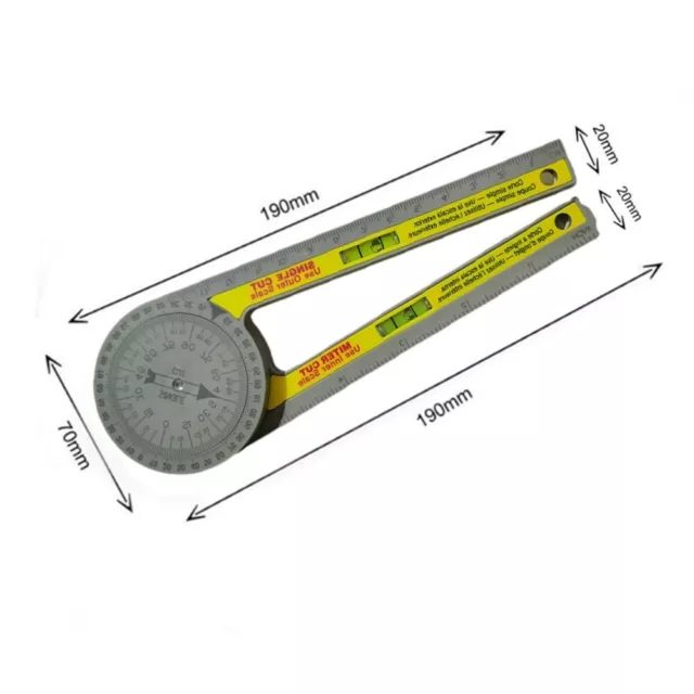 Table Scie Miter Calibre Rapporteur Starrett Goniom��tre Outil de Mesure Bois 3