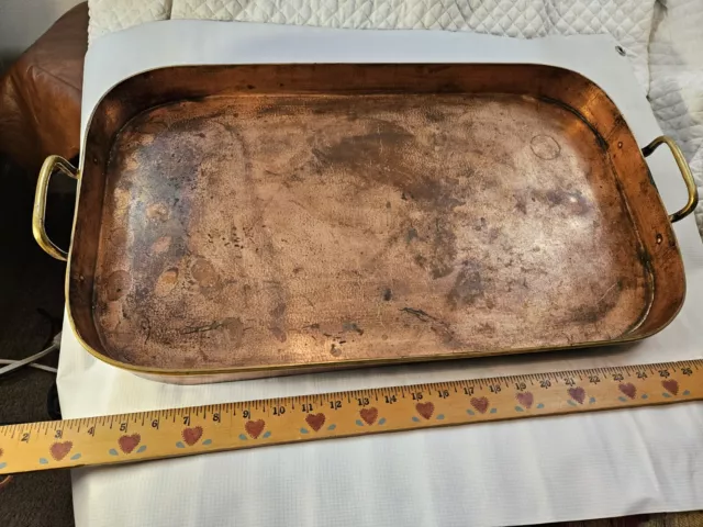 Vintage Tirkish Copper Oval Tray