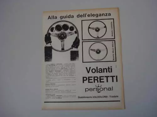 advertising Pubblicità 1962 VOLANTI PERETTI