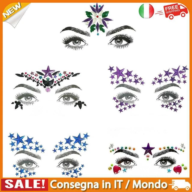 IT Star Glitter Festival Party Face Makeup Gems Rhinestone Body Tattoo Sticker