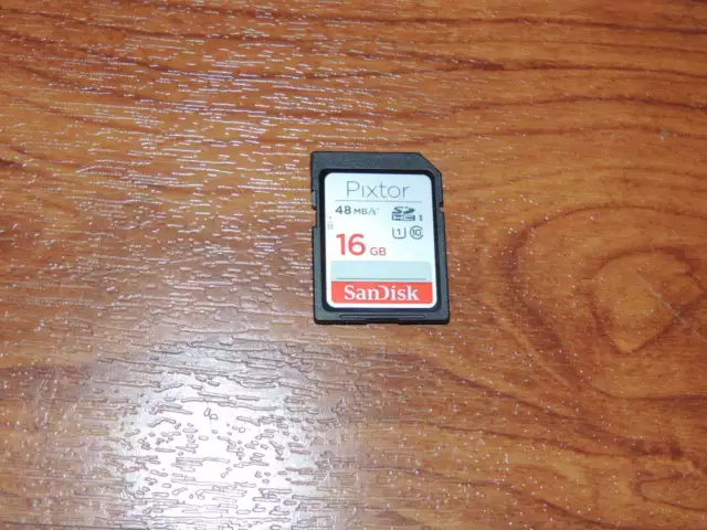 Genuino SanDisk Pixtor 16GB SDHC I Tarjeta de Memoria - Clase 10 - 48MB/