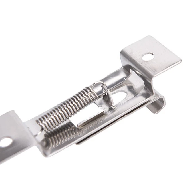 2x Cadre Remorque Plaque Immatriculation Inox Acier Ressort Pinces Support Car