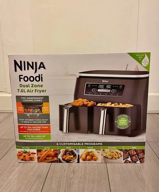 NINJA AF300UK 7.6L Foodi Dual Zone Air Fryer. FAST DELIVERY 🚚 🚚🔥 EUR