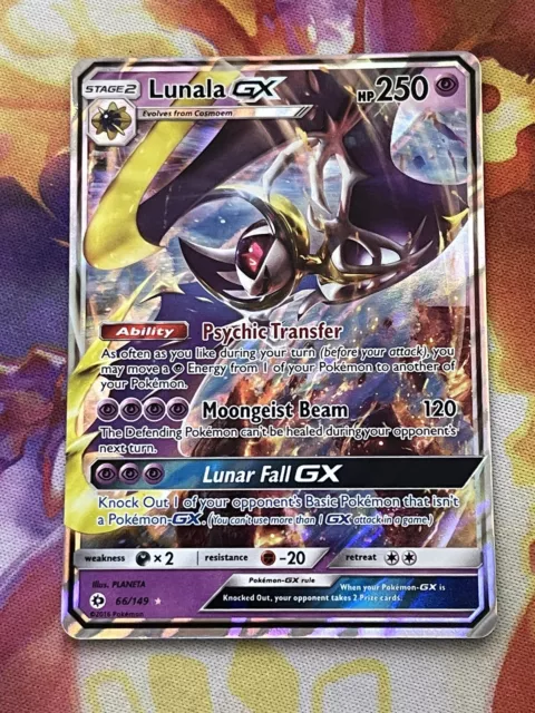 Lunala GX 66/149 - Ultra Rare Full Holo Sun & Moon Pokemon Card