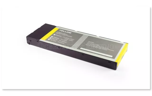 Cartucho de tinta compatible con T5446 LM + T6144 Y para Epson Stylus Pro 7600 220 ml/pc