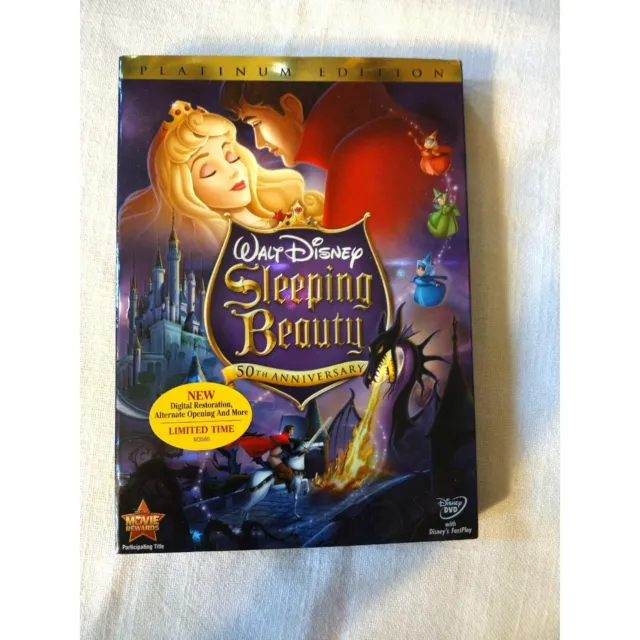Disney's Sleeping Beauty 50th Anniversary Platinum Edition 2-Disc DVD Set SEALED