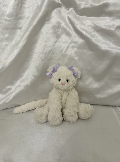 JELLYCAT SMALL FUDDLEWUDDLE White Kitten Cat HTF Retired £78.72 ...