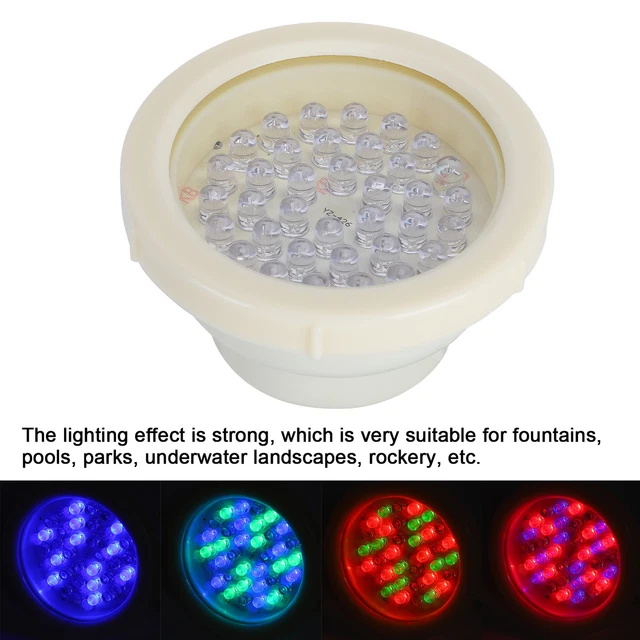 Lot 2 Lampes De Bassin Sous-Marine IP68 10W RVB Télécommandées - Éclairage Fontaine Piscine Aquarium