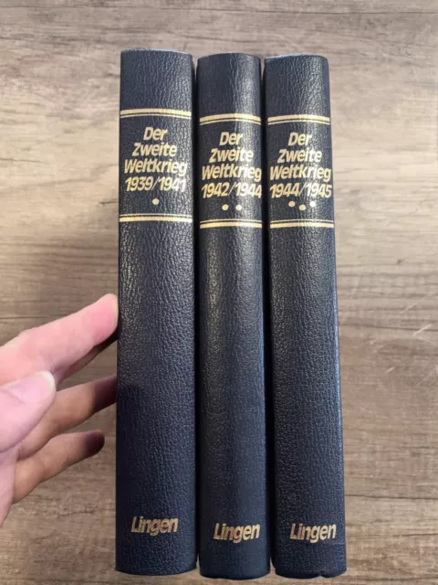 Raymond Cartier "Der zweite Weltkrieg", 3 Bände gebunden, sauber, Nachlass