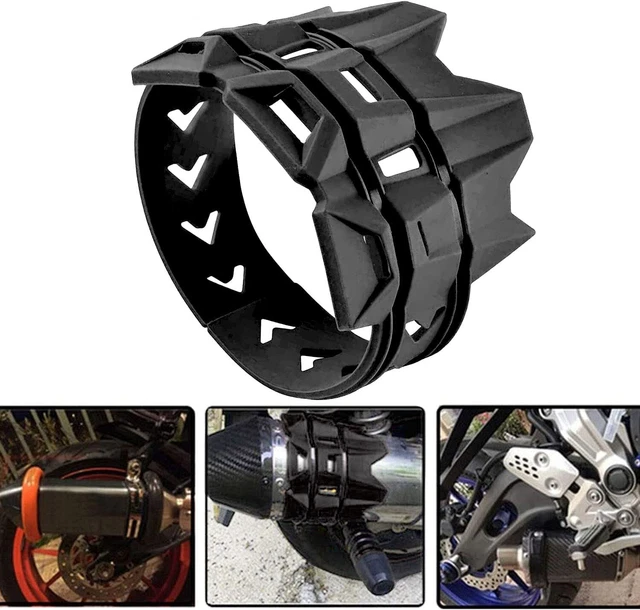 Motorcycle Exhaust Tail Pipe Muffler Shield Protector for Honda Yamaha Black