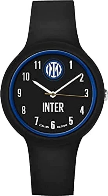 Orologio Da Polso Fc Inter Prodotto Ufficiale Nero Nuovo Logo P-In443Xn3