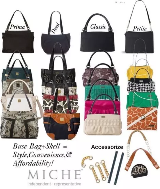 Miche Shells (Only Shells) & Accessories - Demi & Prima New In Package (No Base