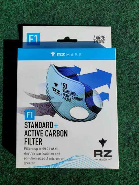 RZ Mask FILTER, F1 Standard + Active Carbon Filters (Medium) 3-pack