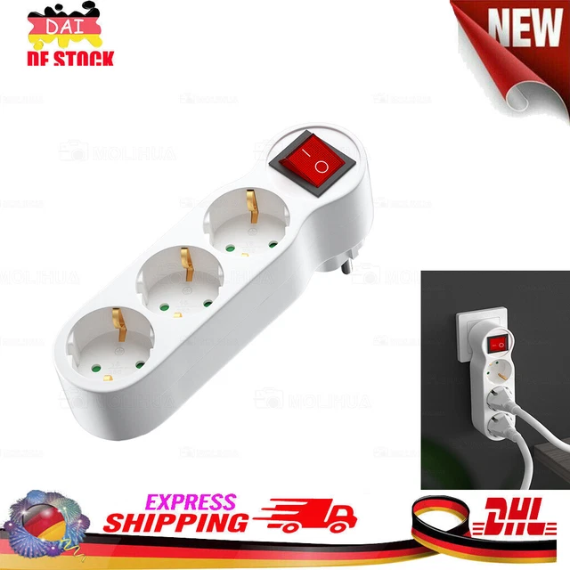 Adattatore multipresa 4 Posti Bipasso Spina 16A Multipresa Adattatore multipresa 4 Posti Bipasso Spina 16A Multipresa