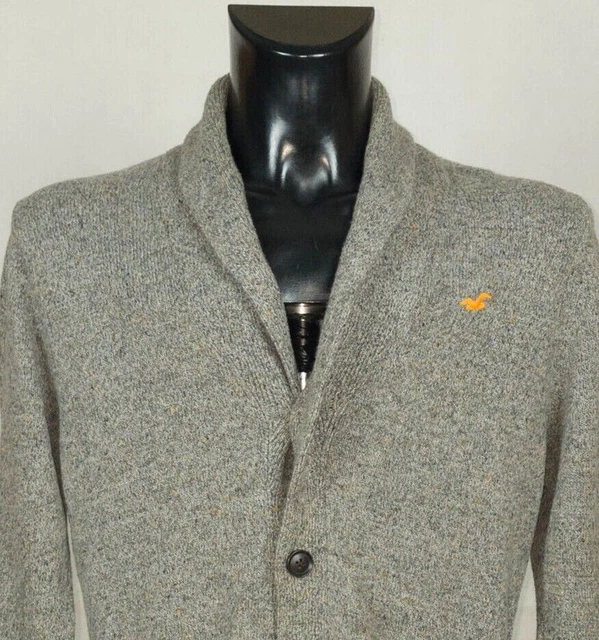 - Hollister Maglione Cardigan Uomo TAGLIA M VGC .s