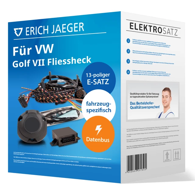 Elektrosatz 13-pol. spez für VW Golf VII Fliessheck Typ 5G1 e-Golf 09.2012-jetzt