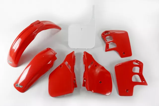 kit plastiche carene Ufo Honda Cr 500 1989 1990 rosso bianco OEM 89 motocross MX