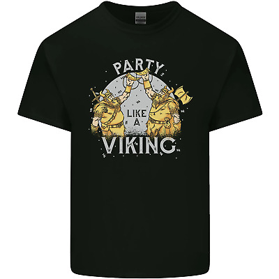 Party Like a Viking Thor Odin Valhalla Mens Cotton T-Shirt Tee Top
