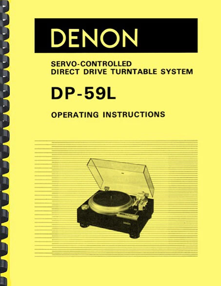 Platine Vinyle Denon DP-59L – Révisée – Modèle Vintage Haute Fidélité