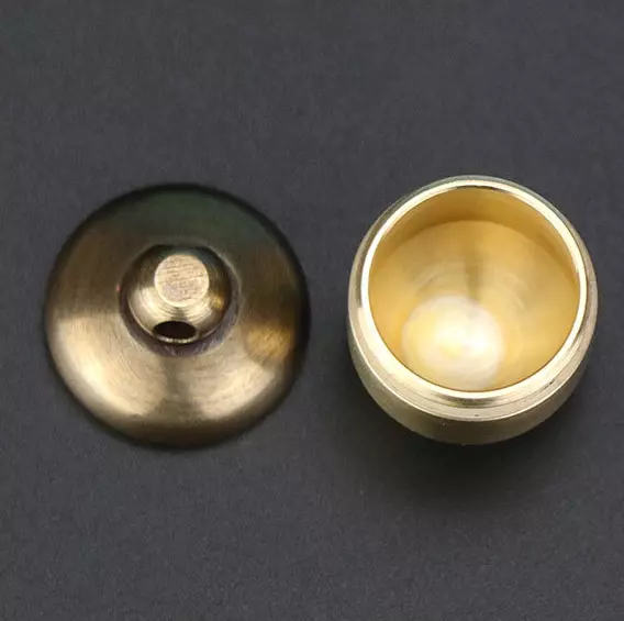 EDC Brass Creative Mini Medicine Waterproof Pill Storage Box Keychain Pendant 3