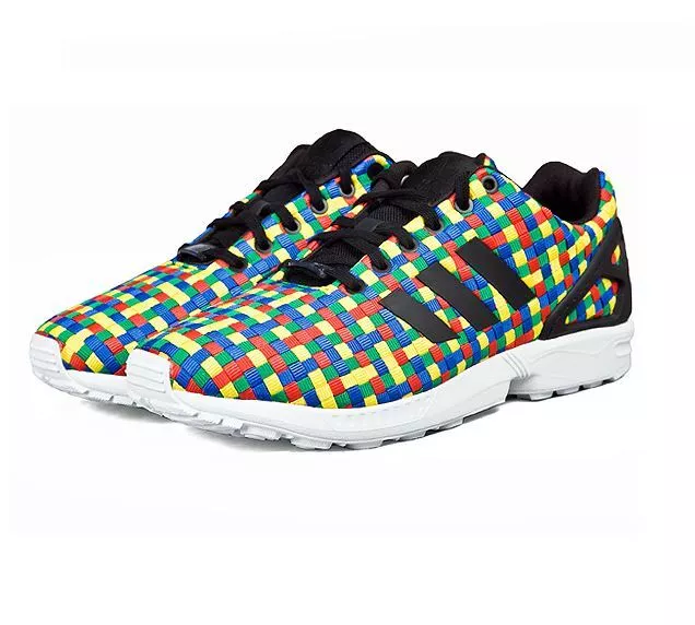 ADIDAS ORIGINALS ZX Flux Multicolor Weave Mens Size 9