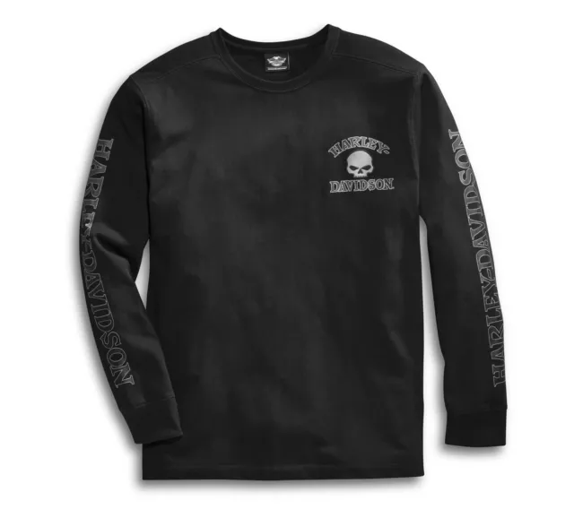 Harley-Davidson Longsleeve Willie G Skull Schwarz Gr S bis 5XL