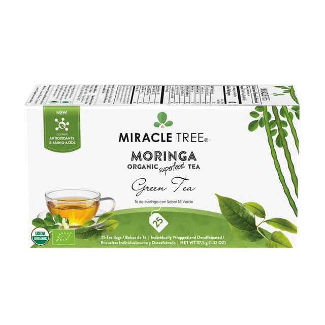 Miracle Tree - Organic Moringa Tea: Green Tea