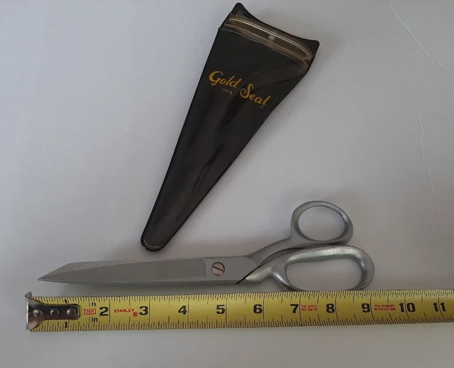 Tijeras de modista hoja de 4"" sello dorado tijeras de 9